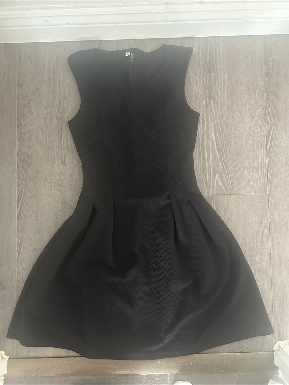 Only Black Sleeveless Fit-and-Flare Dress